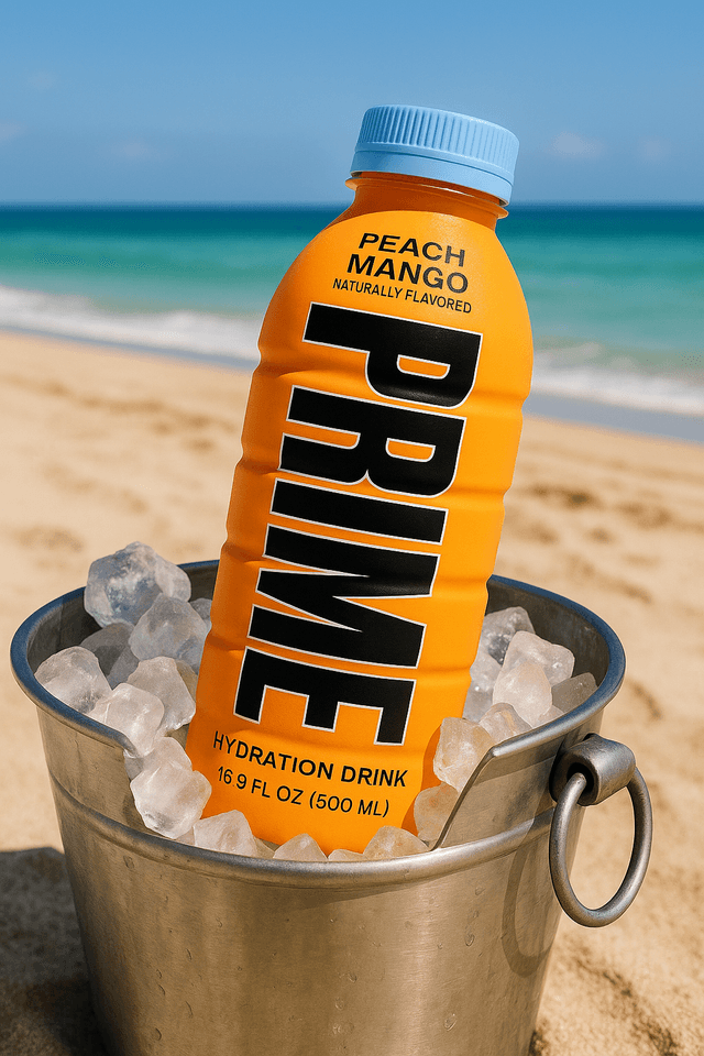 Bottle beach ice ad creative